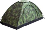 Camouflage Quick-Open Backpack Tent, Lightweight and Rainproof for Hiking and Camping