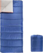 -1℃ Cool Weather Sleeping Bag, Lightweight Blue Hiking Style